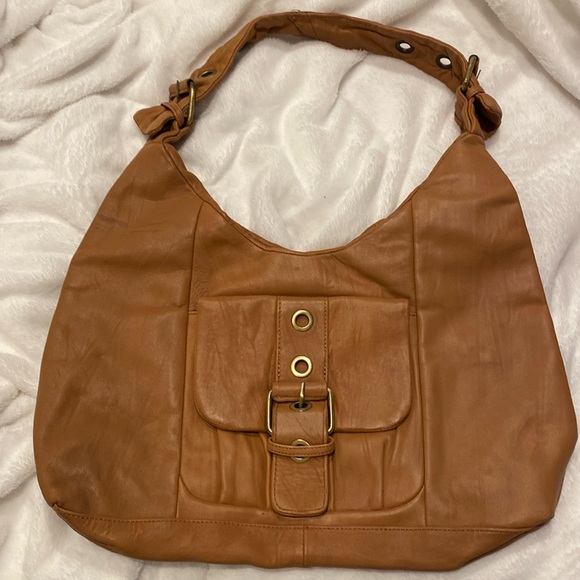 Adrienne Vittadini brown hobo bag - Picture 1 of 10